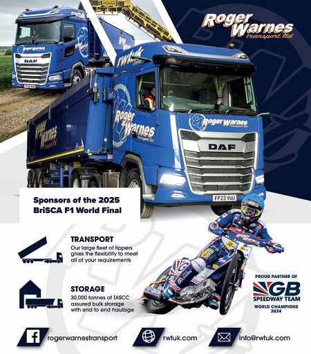 BriSCA F1 Stock Car World Championship Semi Final Headline Sponsor